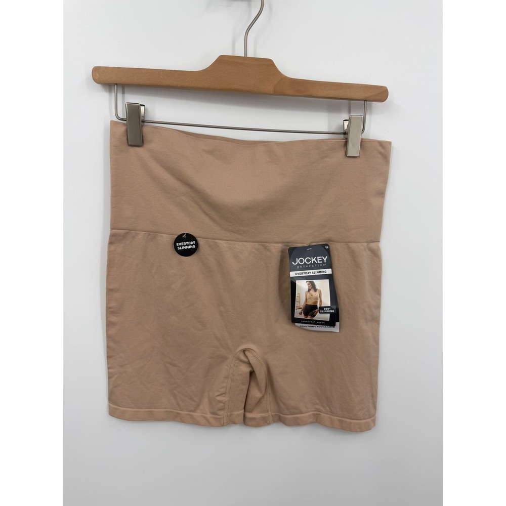 Jockey Generation Everyday Slimming Seamfree‎ Short Women XL Nude Shapewear NEW